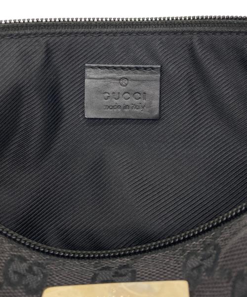 GUCCI（グッチ）GUCCI (グッチ) GGキャンバスポーチ ブラックの古着・服飾アイテム