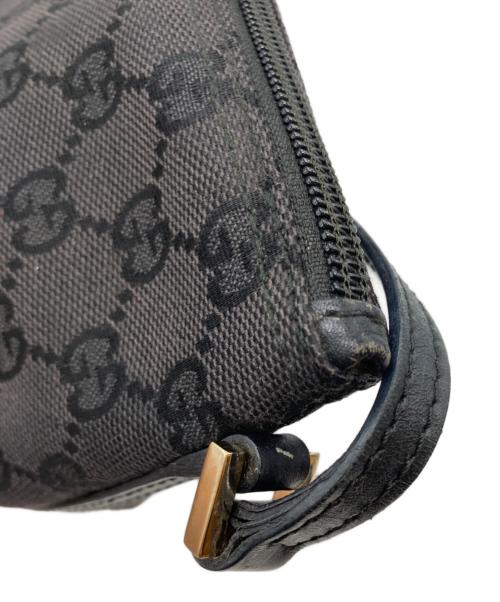 GUCCI（グッチ）GUCCI (グッチ) GGキャンバスポーチ ブラックの古着・服飾アイテム