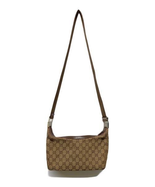 GUCCI（グッチ）GUCCI (グッチ) GGキャンバスショルダーバッグ ベージュの古着・服飾アイテム