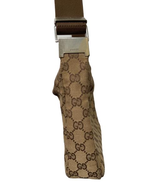 GUCCI（グッチ）GUCCI (グッチ) GGキャンバスショルダーバッグ ベージュの古着・服飾アイテム