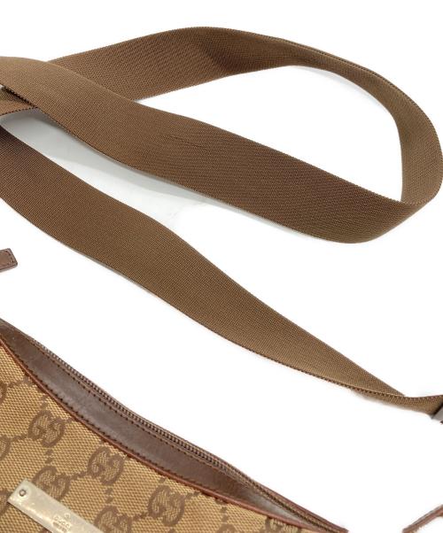 GUCCI（グッチ）GUCCI (グッチ) GGキャンバスショルダーバッグ ベージュの古着・服飾アイテム
