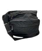 PRADAプラダ）の古着「ロゴエンブレムプレートナイロンショルダーバッグ」｜ブラック