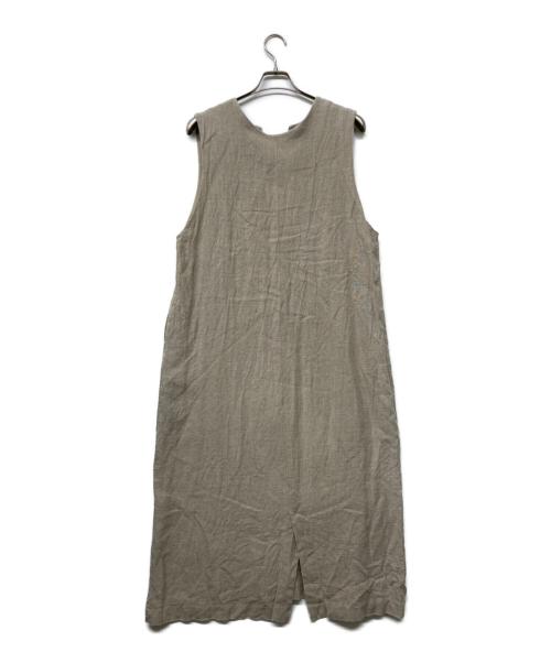 KAGURE（カグレ）KAGURE (カグレ) リネンボックスワンピース ベージュ サイズ:FREEの古着・服飾アイテム