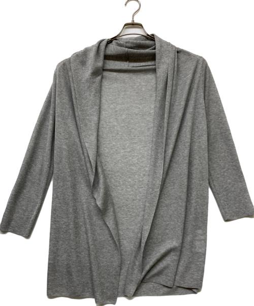 SOEJU（ソージュ）SOEJU (ソージュ) シアーカーディガン ライトグレー サイズ:SIZE Freeの古着・服飾アイテム