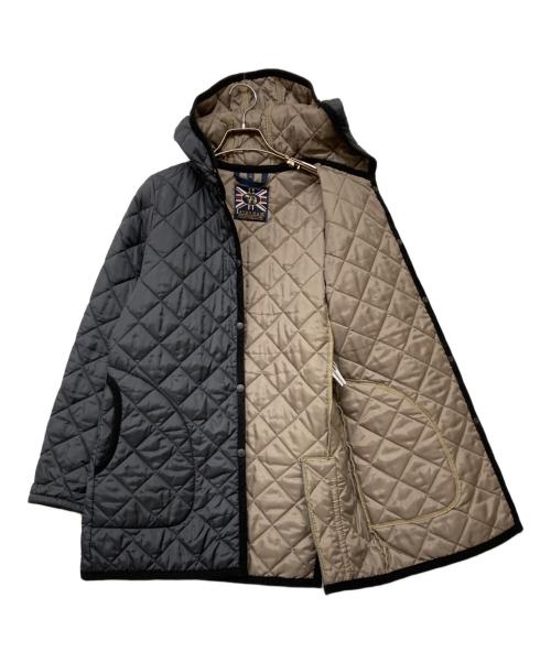 LAVENHAM（ラベンハム）LAVENHAM (ラベンハム) フーデッドキルティングジャケット ネイビー サイズ:38の古着・服飾アイテム