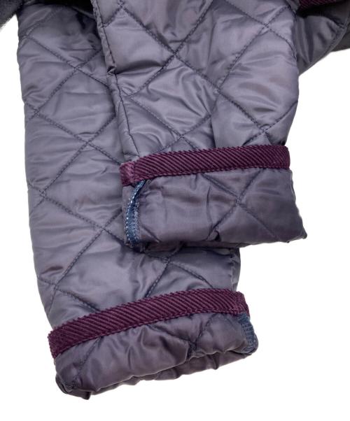 LAVENHAM（ラベンハム）LAVENHAM (ラベンハム) フーデッドキルティングコート パープル サイズ:38の古着・服飾アイテム