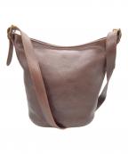 CI-VAチーバ）の古着「バケツロゴレザーショルダーバッグ」｜ブラウン