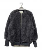 uncraveアンクレイヴ）の古着「22AW カーリーボア ショートコート」｜グレー