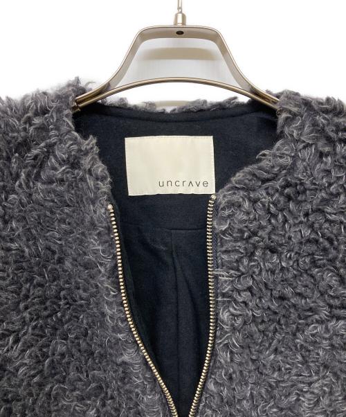 uncrave（アンクレイヴ）uncrave (アンクレイヴ) 22AW カーリーボア ショートコート グレー サイズ:Freeの古着・服飾アイテム