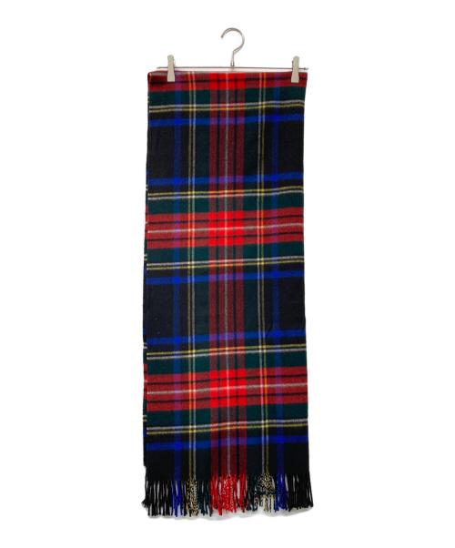 JOHNSTONS OF ELGIN（ジョンストンズオブエルガン）JOHNSTONS OF ELGIN (ジョンストンズオブエルガン) 大判チェックカシミヤマフラー マルチカラーの古着・服飾アイテム