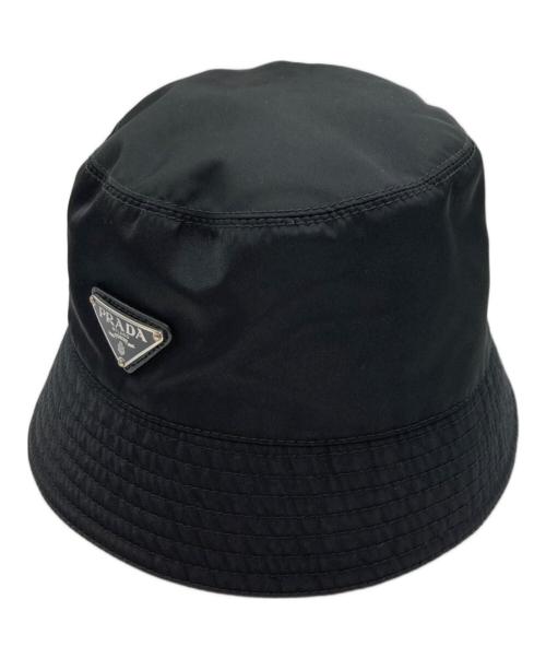 PRADA（プラダ）PRADA (プラダ) Re-Nylon Bucket Hat ブラック サイズ:Sの古着・服飾アイテム