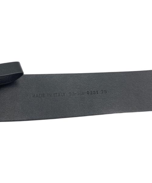 Christian Dior（クリスチャン ディオール）Christian Dior (クリスチャン ディオール) CDバックルゴールトカラー ベルト ブラック サイズ:75の古着・服飾アイテム