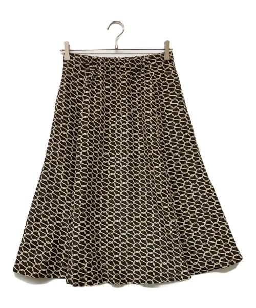 Spick and Span（スピックアンドスパン）Spick and Span (スピックアンドスパン) 23AW モノグラムプリントミディスカート ブラック サイズ:-の古着・服飾アイテム