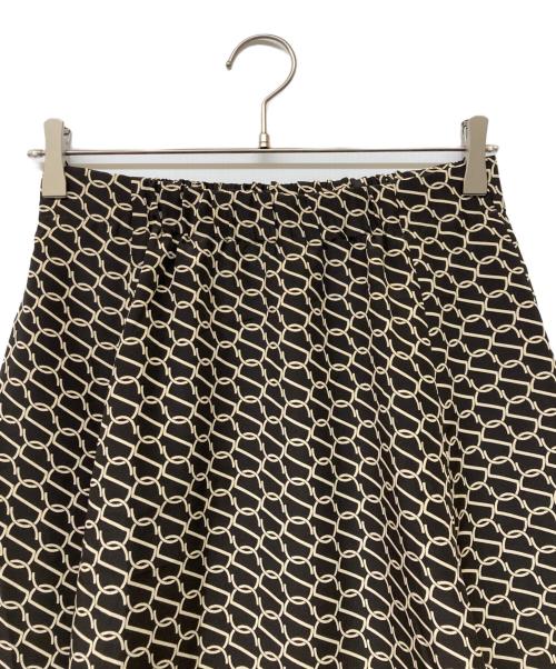 Spick and Span（スピックアンドスパン）Spick and Span (スピックアンドスパン) 23AW モノグラムプリントミディスカート ブラック サイズ:-の古着・服飾アイテム