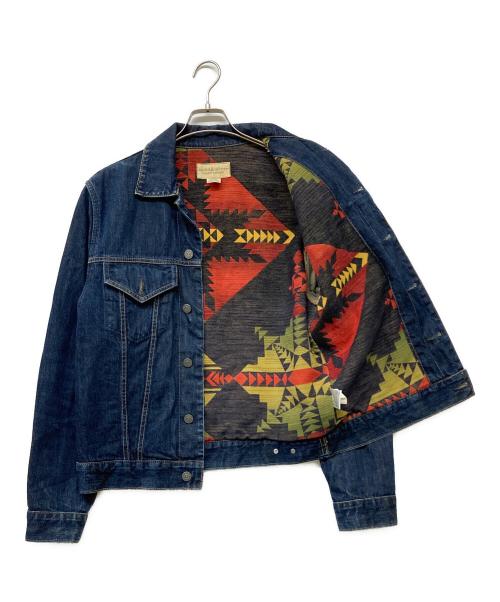Denim & Supply Ralph Lauren（デニム＆サプライ ラルフローレン）Denim & Supply Ralph Lauren (デニム＆サプライ ラルフローレン) ネイティブ柄裏地切替デニムジャケット インディゴ サイズ:Mの古着・服飾アイテム