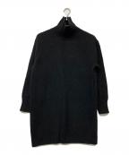 Plageプラージュ）の古着「22AW スーパーファインウールカシミヤハイネックミニワンピース」｜ブラック