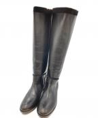 Au BANNISTERオゥ バニスター）の古着「ロングブーツ」｜ブラック