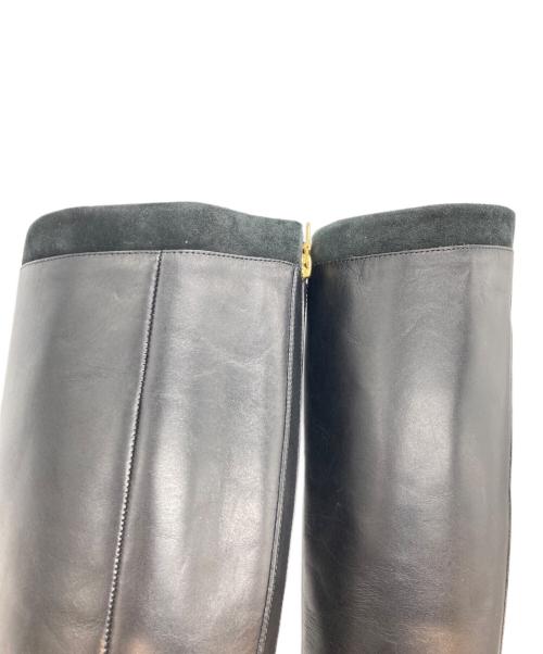 Au BANNISTER（オゥ バニスター）Au BANNISTER (オゥ バニスター) ロングブーツ ブラック サイズ:38の古着・服飾アイテム