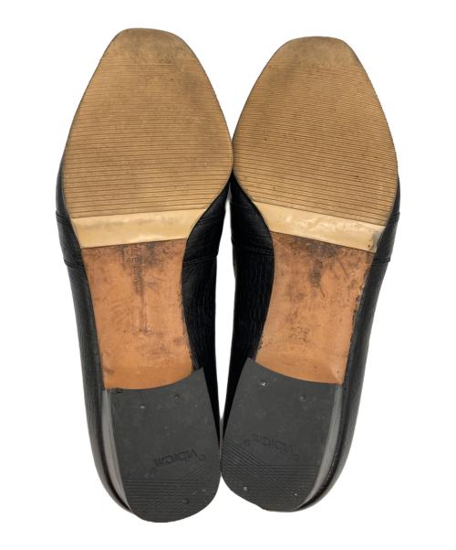 Salvatore Ferragamo（サルヴァトーレ フェラガモ）Salvatore Ferragamo (サルヴァトーレ フェラガモ) クロコ型押しガンチーニローファー ブラック サイズ:25の古着・服飾アイテム