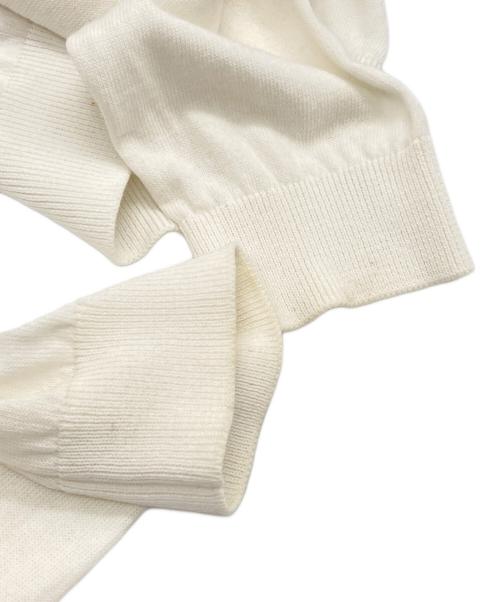 N°21（ヌメロヴェントゥーノ）N°21 (ヌメロヴェントゥーノ) フリルリボンカーディガン ホワイト サイズ:36の古着・服飾アイテム