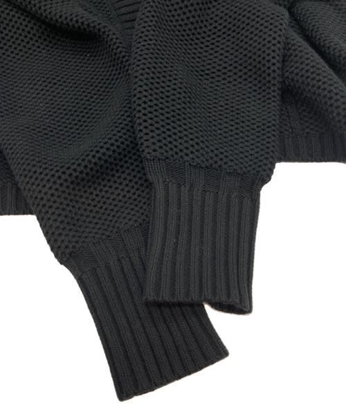 L'AUBE BLANC（ローブ ブラン）L'AUBE BLANC (ローブ ブラン) Basket Knit Cardigan ブラック サイズ:Fの古着・服飾アイテム