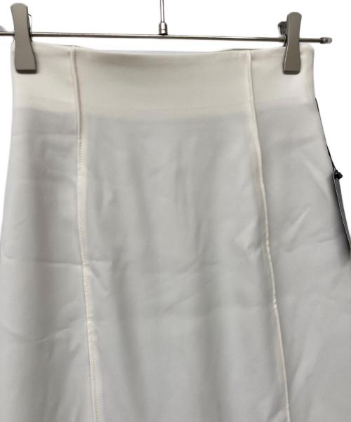 anuans（アニュアンス）anuans (アニュアンス) 25SS ダブルサテンナロースカート ホワイト サイズ:Ｓ 未使用品の古着・服飾アイテム