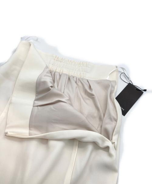 anuans（アニュアンス）anuans (アニュアンス) 25SS ダブルサテンナロースカート ホワイト サイズ:Ｓ 未使用品の古着・服飾アイテム