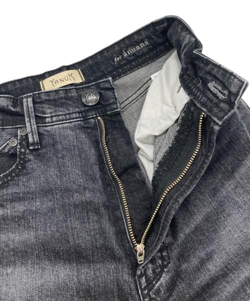 YANUK（ヤヌーク）YANUK (ヤヌーク) anuans (アニュアンス) コラボカービーデニムパンツ インディゴ サイズ:22の古着・服飾アイテム