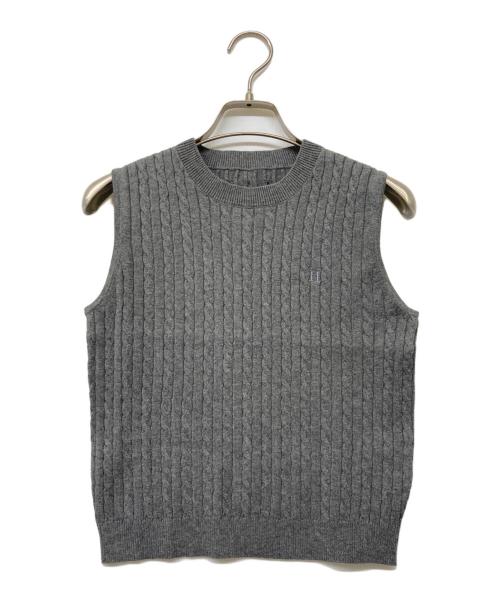 HER LIP TO（ハーリップトゥ）HER LIP TO (ハーリップトゥ) 24AW Essential Classic Cable Knit Set グレー サイズ:Mの古着・服飾アイテム