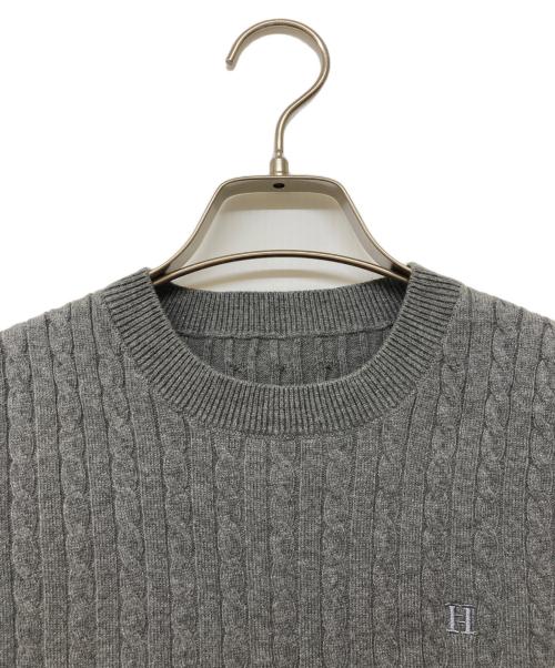 HER LIP TO（ハーリップトゥ）HER LIP TO (ハーリップトゥ) 24AW Essential Classic Cable Knit Set グレー サイズ:Mの古着・服飾アイテム