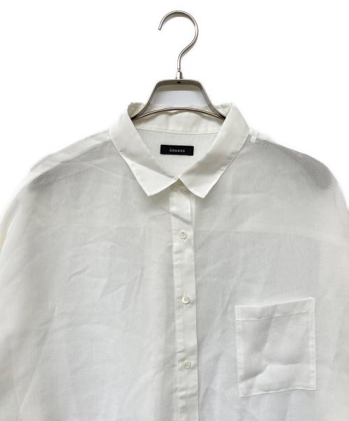 anuans（アニュアンス）anuans (アニュアンス) 25SS ミニマルシアーオーバーシャツ ホワイト サイズ:Fの古着・服飾アイテム