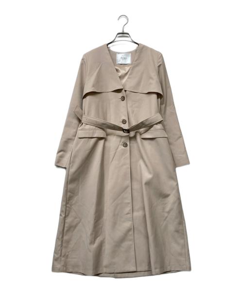 HER LIP TO（ハーリップトゥ）HER LIP TO (ハーリップトゥ) No Collar Spring Coat ベージュ サイズ:Sの古着・服飾アイテム