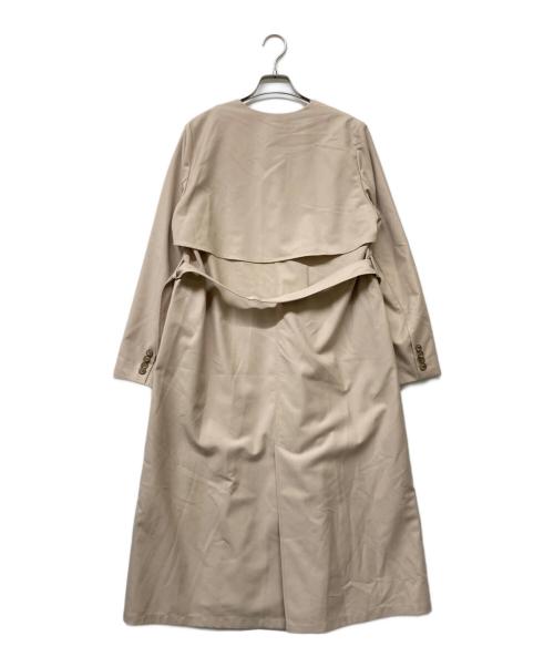 HER LIP TO（ハーリップトゥ）HER LIP TO (ハーリップトゥ) No Collar Spring Coat ベージュ サイズ:Sの古着・服飾アイテム