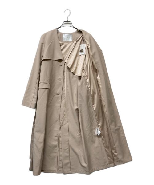 HER LIP TO（ハーリップトゥ）HER LIP TO (ハーリップトゥ) No Collar Spring Coat ベージュ サイズ:Sの古着・服飾アイテム