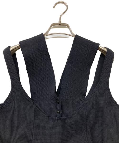 TAN（タン）TAN (タン) 19SS レイヤードニットキャミソール ブラック サイズ:FREEの古着・服飾アイテム