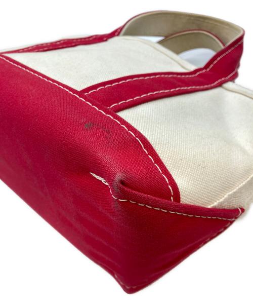 L.L.Bean（エルエルビーン マウンテンパーカー）L.L.Bean (エルエルビーン) BOAT AND TOTE SMALL ホワイト×レッドの古着・服飾アイテム