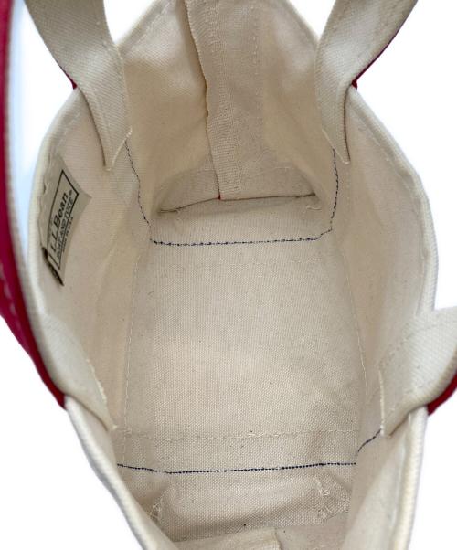 L.L.Bean（エルエルビーン マウンテンパーカー）L.L.Bean (エルエルビーン) BOAT AND TOTE SMALL ホワイト×レッドの古着・服飾アイテム