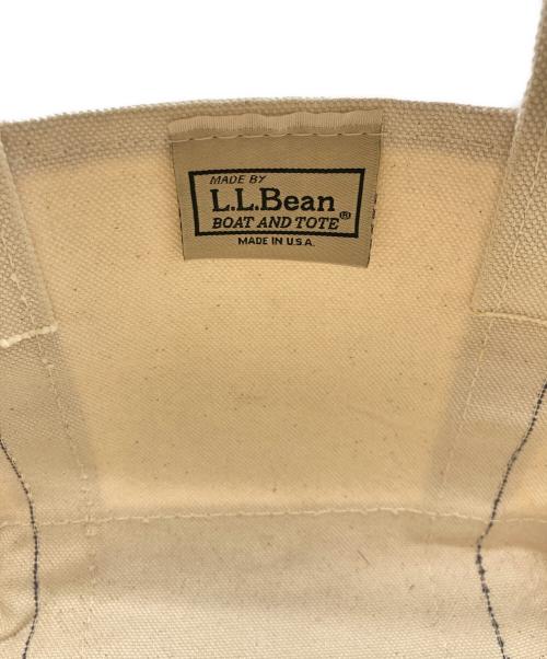 L.L.Bean（エルエルビーン マウンテンパーカー）L.L.Bean (エルエルビーン) BOAT AND TOTE SMALL ホワイト×レッドの古着・服飾アイテム