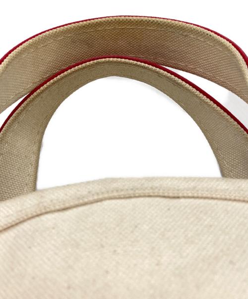 L.L.Bean（エルエルビーン マウンテンパーカー）L.L.Bean (エルエルビーン) BOAT AND TOTE SMALL ホワイト×レッドの古着・服飾アイテム