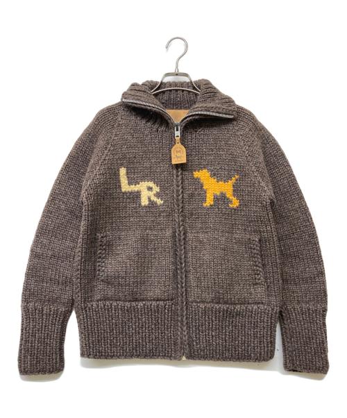 Labrador Retriver（ラブラドールレトリバ）Labrador Retriver (ラブラドールレトリバ) CANADIAN SWEATER (カナディアンセーター) カウチンニットカーディガン ブラウン サイズ:Sの古着・服飾アイテム