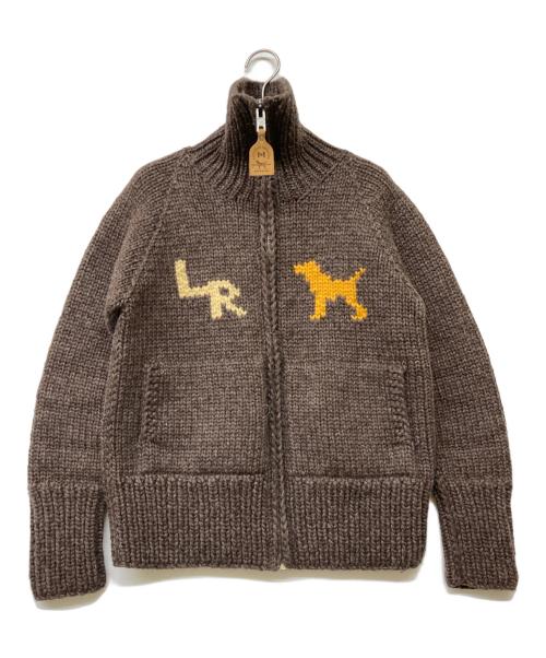 Labrador Retriver（ラブラドールレトリバ）Labrador Retriver (ラブラドールレトリバ) CANADIAN SWEATER (カナディアンセーター) カウチンニットカーディガン ブラウン サイズ:Sの古着・服飾アイテム