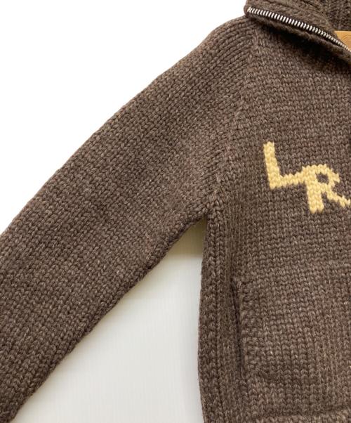Labrador Retriver（ラブラドールレトリバ）Labrador Retriver (ラブラドールレトリバ) CANADIAN SWEATER (カナディアンセーター) カウチンニットカーディガン ブラウン サイズ:Sの古着・服飾アイテム