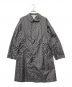 COMME des GARCONS COMME des GARCONSコムデギャルソン コムデギャルソン）の古着「ドットナイロンコート」｜ホワイト×ブラック