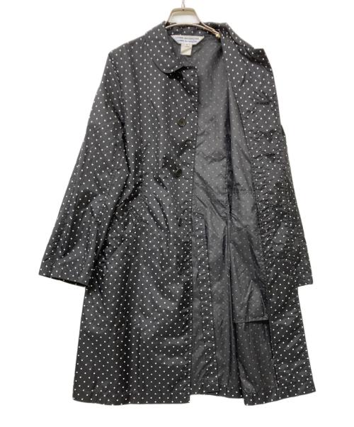 COMME des GARCONS COMME des GARCONS（コムデギャルソン コムデギャルソン）COMME des GARCONS COMME des GARCONS (コムデギャルソン コムデギャルソン) ドットナイロンコート ホワイト×ブラック サイズ:Mの古着・服飾アイテム