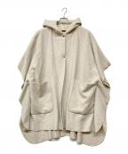 YORIヨリ）の古着「ウールポンチョ」｜グレー