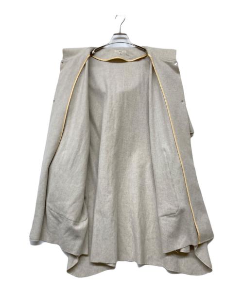 YORI（ヨリ）YORI (ヨリ) ウールポンチョ グレー サイズ:38の古着・服飾アイテム