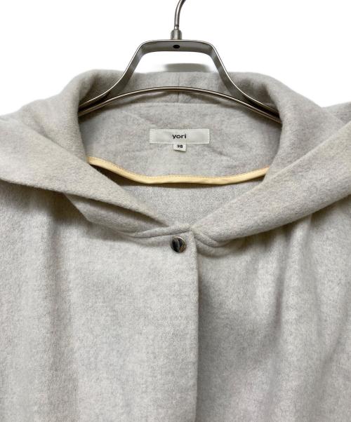 YORI（ヨリ）YORI (ヨリ) ウールポンチョ グレー サイズ:38の古着・服飾アイテム