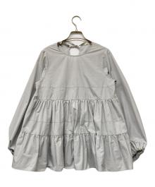 YORI（ヨリ）の古着「22SS ティアードロングブラウス」｜グレー