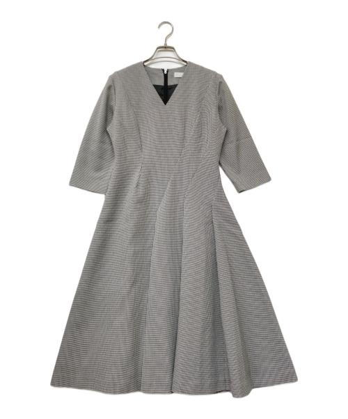CELFORD（セルフォード）CELFORD (セルフォード) ツイストデザインワンピース グレー サイズ:SIZE38の古着・服飾アイテム