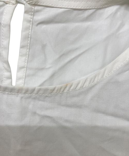 CADUNE（カデュネ）CADUNE (カデュネ) ニットドッキングワンピース ホワイト×グレー サイズ:36の古着・服飾アイテム